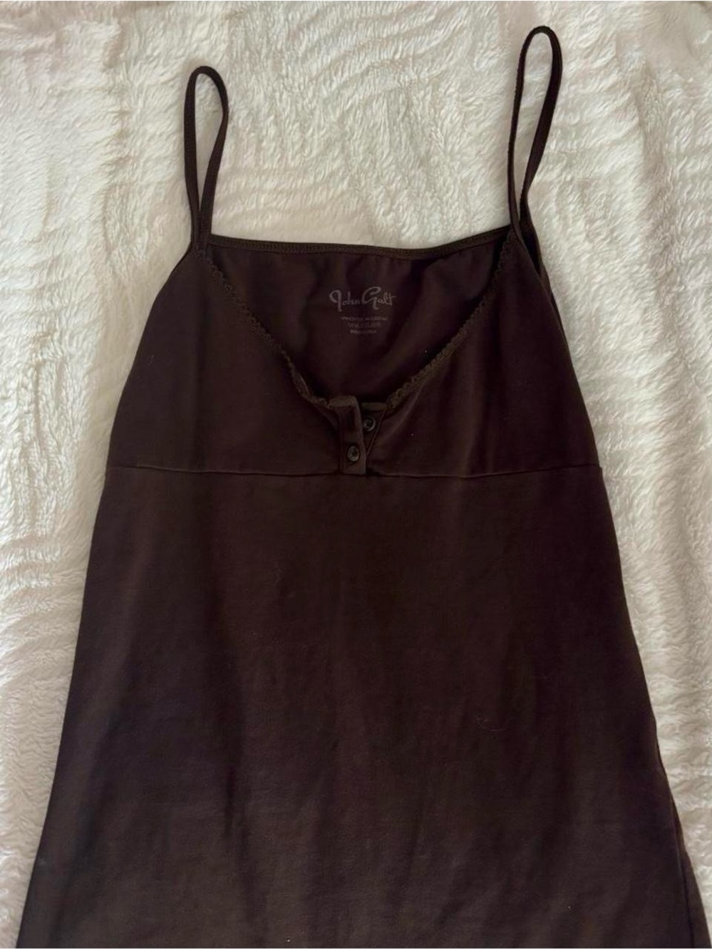 Brandy Melville Dark Brown Spaghetti Strap Tank Top